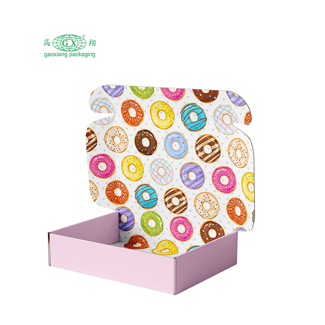 Venta al por mayor barata, caja de correo personalizada, embalaje de donut de panadería personalizado