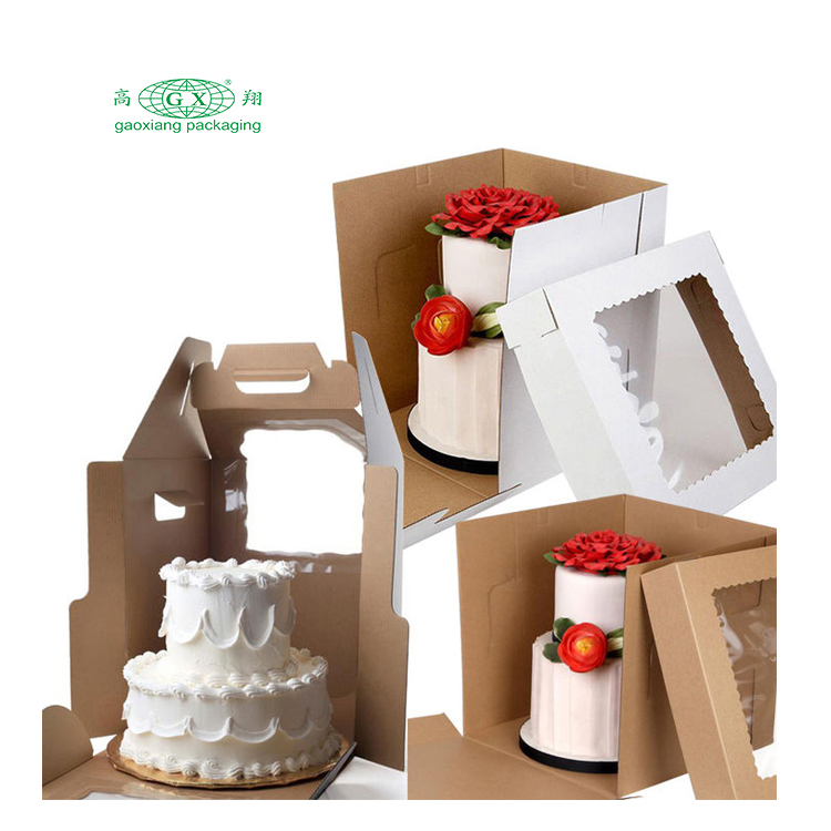El favor de la boda rosa al por mayor diseña el embalaje cuadrado del cilindro redondo para la caja de papel de la torta alta del embalaje de la caja de color de 10 12 pulgadas 