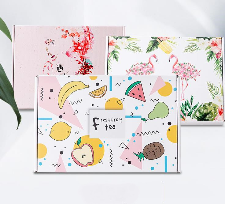 Caja de regalo de papel de envío de ropa de embalaje corrugado de impresión personalizada de lujo de gran oferta cajas personalizadas