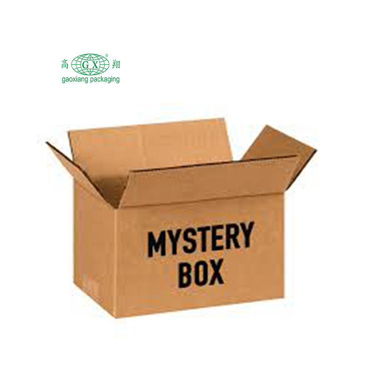 Venta al por mayor, caja de embalaje de caja misteriosa de embalaje de regalo corrugado de alta calidad personalizada