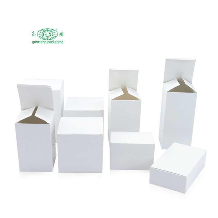 Embalaje de producto personalizado caja blanca pequeña embalaje caja simple