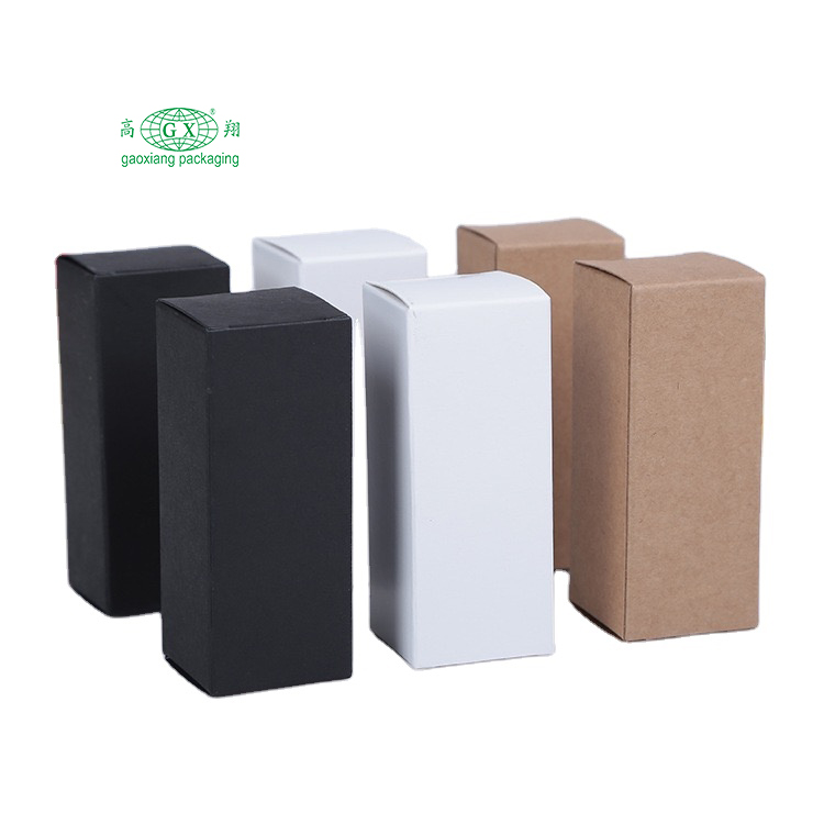 Caja de embalaje de cosméticos al por mayor, caja de botella de aceite esencial de diseño personalizado, caja de papel kraft