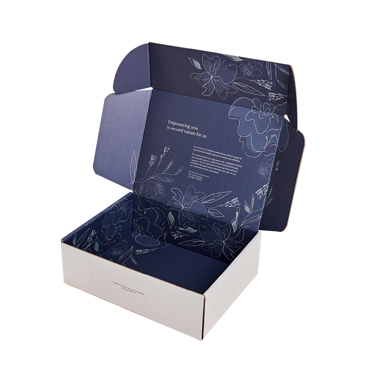 Caja de papel de embalaje corrugado para ropa de cartón plegable con logotipo personalizado de alta calidad