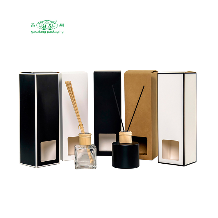 Cajas cosméticas de papel kraft para embalaje de botellas de aceite esencial con impresión de diseño personalizado