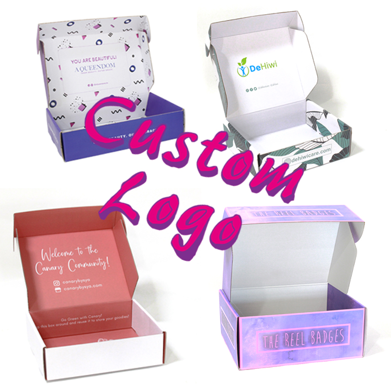 Fabricación de cajas de correo cajas de correo de colores personalizados cajas de embalaje de ropa duradera con logotipo personalizado impreso