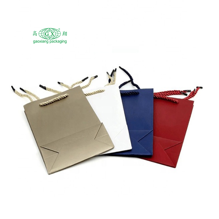Bolsa de papel reciclable personalizada para embalaje de regalos de joyería al por mayor