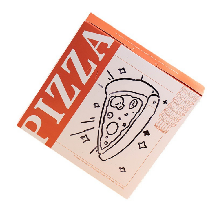 Gran oferta, caja de embalaje de pizza personalizada, caja de cartón 6 8 10 12 14 18 pulgadas, caja de pizza